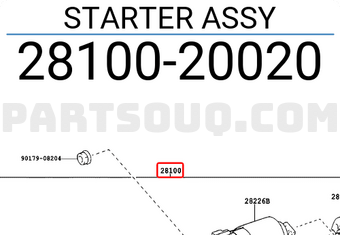Toyota 2810020020 STARTER ASSY