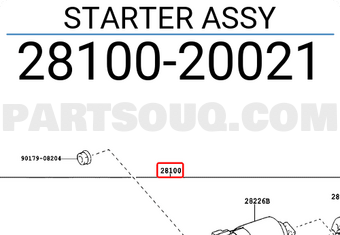 Toyota 2810020021 STARTER ASSY