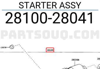 Toyota 2810028041 STARTER ASSY