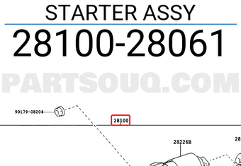 Toyota 2810028061 STARTER ASSY