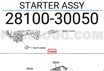 Toyota 2810030050 STARTER ASSY