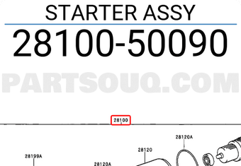 Toyota 2810050090 STARTER ASSY