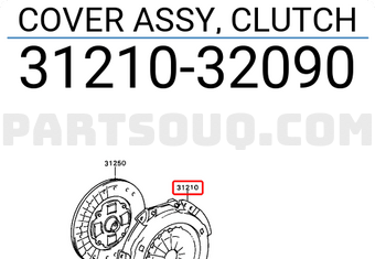 Toyota 3121032090 COVER ASSY, CLUTCH