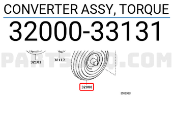 Toyota 3200033131 CONVERTER ASSY, TORQUE