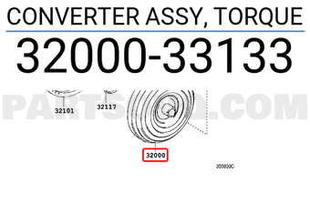 Toyota 3200033133 CONVERTER ASSY, TORQUE