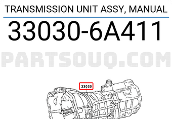 Toyota 330306A411 TRANSMISSION UNIT ASSY, MANUAL
