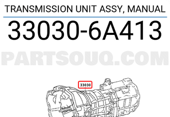 Toyota 330306A413 TRANSMISSION UNIT ASSY, MANUAL
