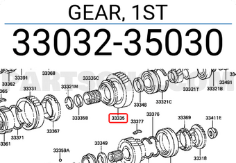 Toyota 3303235030 GEAR, 1ST