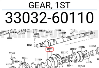 Toyota 3303260110 GEAR, 1ST
