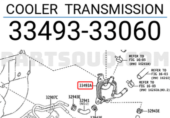 Toyota 3349333060 COOLER TRANSMISSION