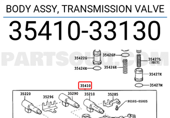Toyota 3541033130 BODY ASSY, TRANSMISSION VALVE