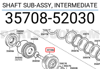 Toyota 3570852030 SHAFT SUB-ASSY, INTERMEDIATE