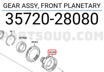 Toyota 3572028080 GEAR ASSY, FRONT PLANETARY