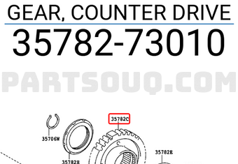 Toyota 3578273010 GEAR, COUNTER DRIVE