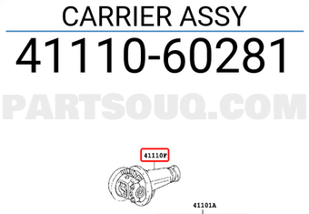 Toyota 4111060281 CARRIER ASSY