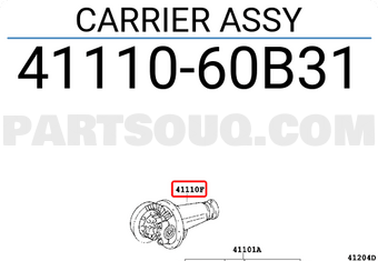 Toyota 4111060B31 CARRIER ASSY