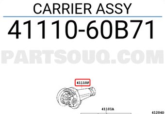 Toyota 4111060B71 CARRIER ASSY