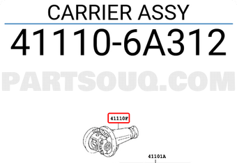 Toyota 411106A312 CARRIER ASSY