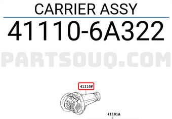 Toyota 411106A322 CARRIER ASSY