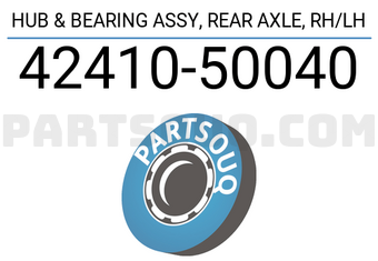 Toyota 4241050040 HUB & BEARING ASSY, REAR AXLE, RH/LH