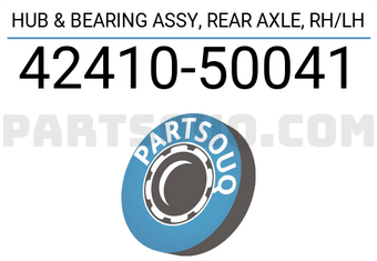 Toyota 4241050041 HUB & BEARING ASSY, REAR AXLE, RH/LH