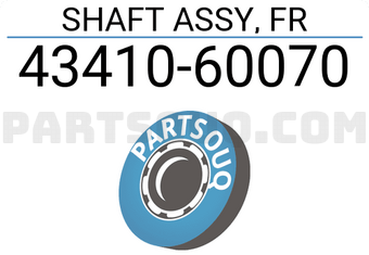Toyota 4341060070 SHAFT ASSY, FR
