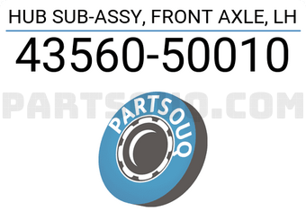 Toyota 4356050010 HUB SUB-ASSY, FRONT AXLE, LH