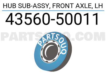 Toyota 4356050011 HUB SUB-ASSY, FRONT AXLE, LH