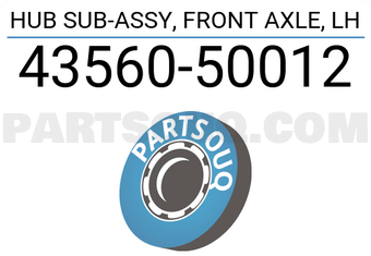 Toyota 4356050012 HUB SUB-ASSY, FRONT AXLE, LH
