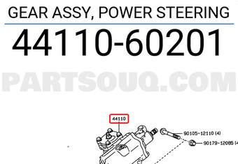 Toyota 4411060201 GEAR ASSY, POWER STEERING