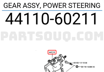 Toyota 4411060211 GEAR ASSY, POWER STEERING