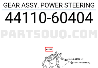 Toyota 4411060404 GEAR ASSY, POWER STEERING