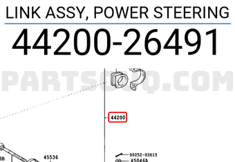 Toyota 4420026491 LINK ASSY, POWER STEERING