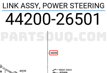 Toyota 4420026501 LINK ASSY, POWER STEERING