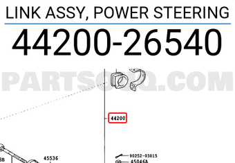 Toyota 4420026540 LINK ASSY, POWER STEERING