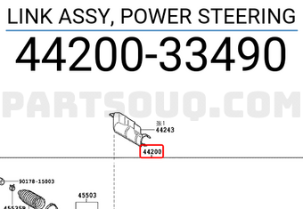 Toyota 4420033490 LINK ASSY, POWER STEERING