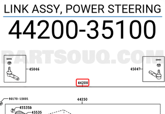 Toyota 4420035100 LINK ASSY, POWER STEERING