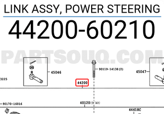 Toyota 4420060210 LINK ASSY, POWER STEERING