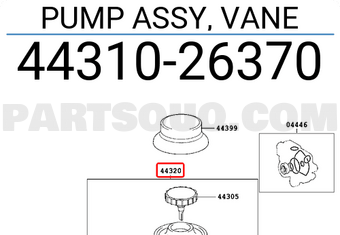 Toyota 4431026370 PUMP ASSY, VANE