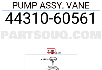 Toyota 4431060561 PUMP ASSY, VANE
