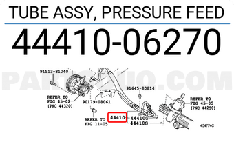 Toyota 4441006270 TUBE ASSY, PRESSURE FEED