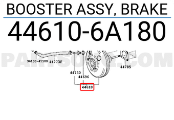 Toyota 446106A180 BOOSTER ASSY, BRAKE