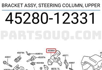 Toyota 4528012331 BRACKET ASSY, STEERING COLUMN, UPPER