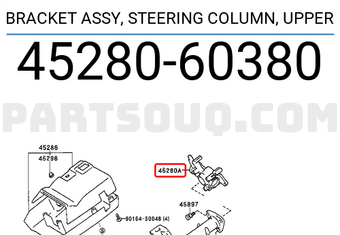 Toyota 4528060380 BRACKET ASSY, STEERING COLUMN, UPPER