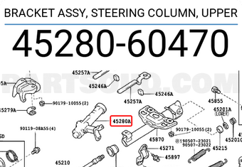 Toyota 4528060470 BRACKET ASSY, STEERING COLUMN, UPPER