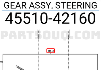 Toyota 4551042160 GEAR ASSY, STEERING