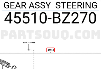 Toyota 45510BZ270 GEAR ASSY STEERING