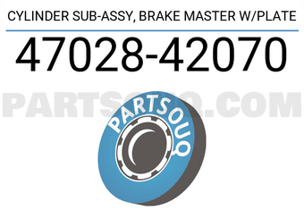Toyota 4702842070 CYLINDER SUB-ASSY, BRAKE MASTER W/PLATE