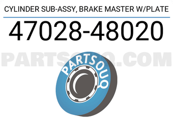 Toyota 4702848020 CYLINDER SUB-ASSY, BRAKE MASTER W/PLATE