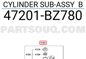 Toyota 47201BZ780 CYLINDER SUB-ASSY B
